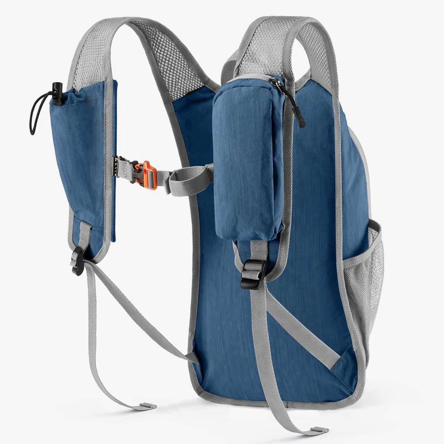 10L Small Hiking Backpack Foldable Lightweight Travel Daypack Packable Hiking Camping Gym Pack for Women Men Daily Use (Navy Blue)