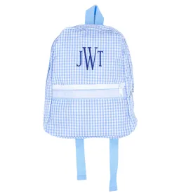 Blue Gingham Backpack