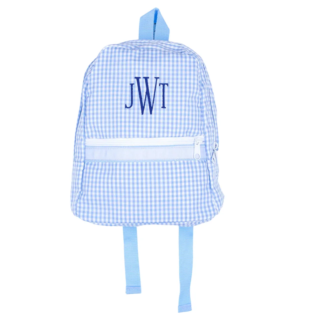 Blue Gingham Backpack
