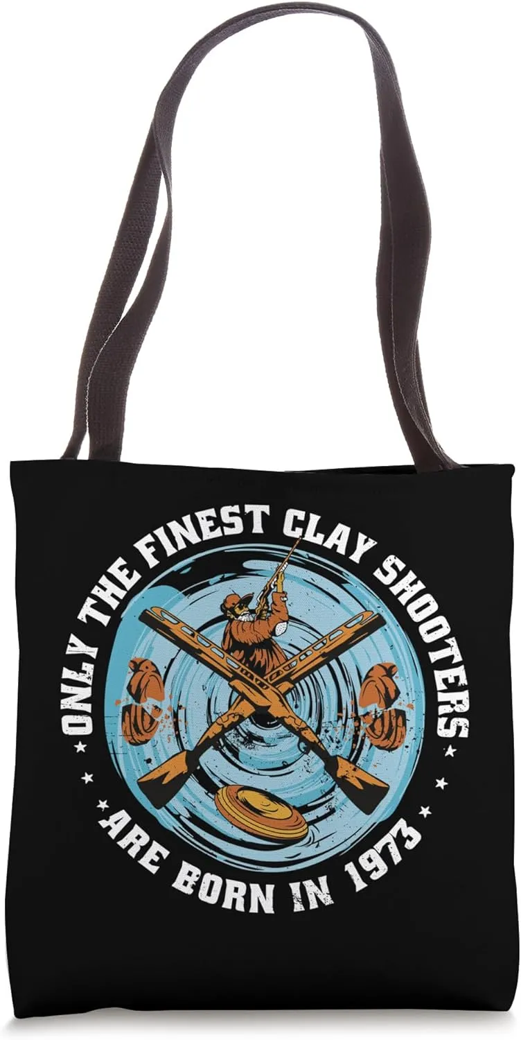 Clay Shooters Vintage 1973 birthday clay-pigeons shooting Tote Bag