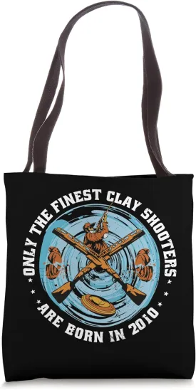 Clay Shooters Vintage 2010 birthday clay-pigeons shooting Tote Bag