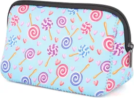 Cosmetic Bag Waterproof Neoprene Zipper Pouch Travel Portable Toiletry Makeup Bags Organizer Case for Women and Girls