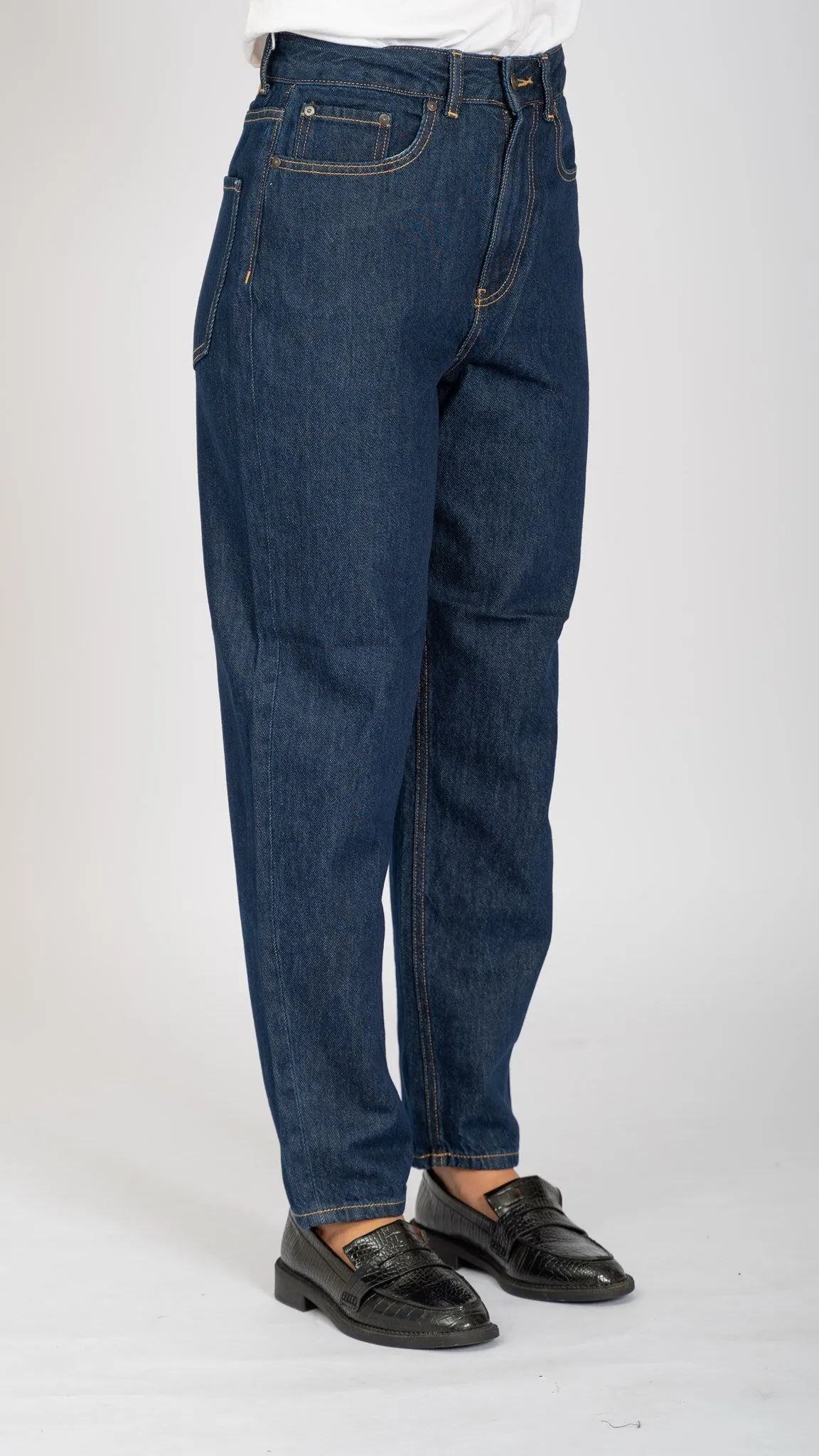 De Originale Performance Mom Jeans - Dark Blue Denim