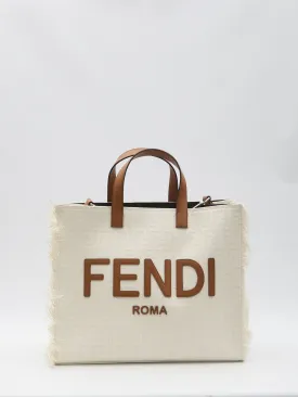Fendi FF Shopper Bag in Cream