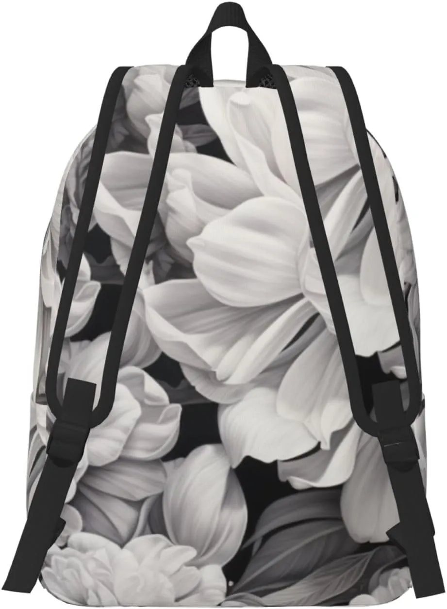 Floral Graphite print Stylish Lightweight Multi-Functional Backpack for Travel Daily Use,Travel Backpack