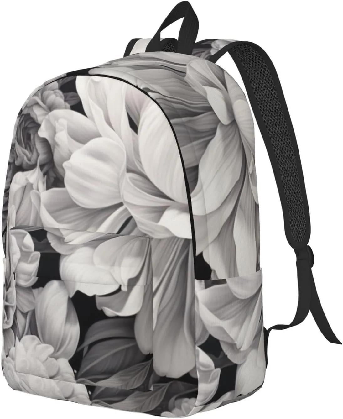 Floral Graphite print Stylish Lightweight Multi-Functional Backpack for Travel Daily Use,Travel Backpack