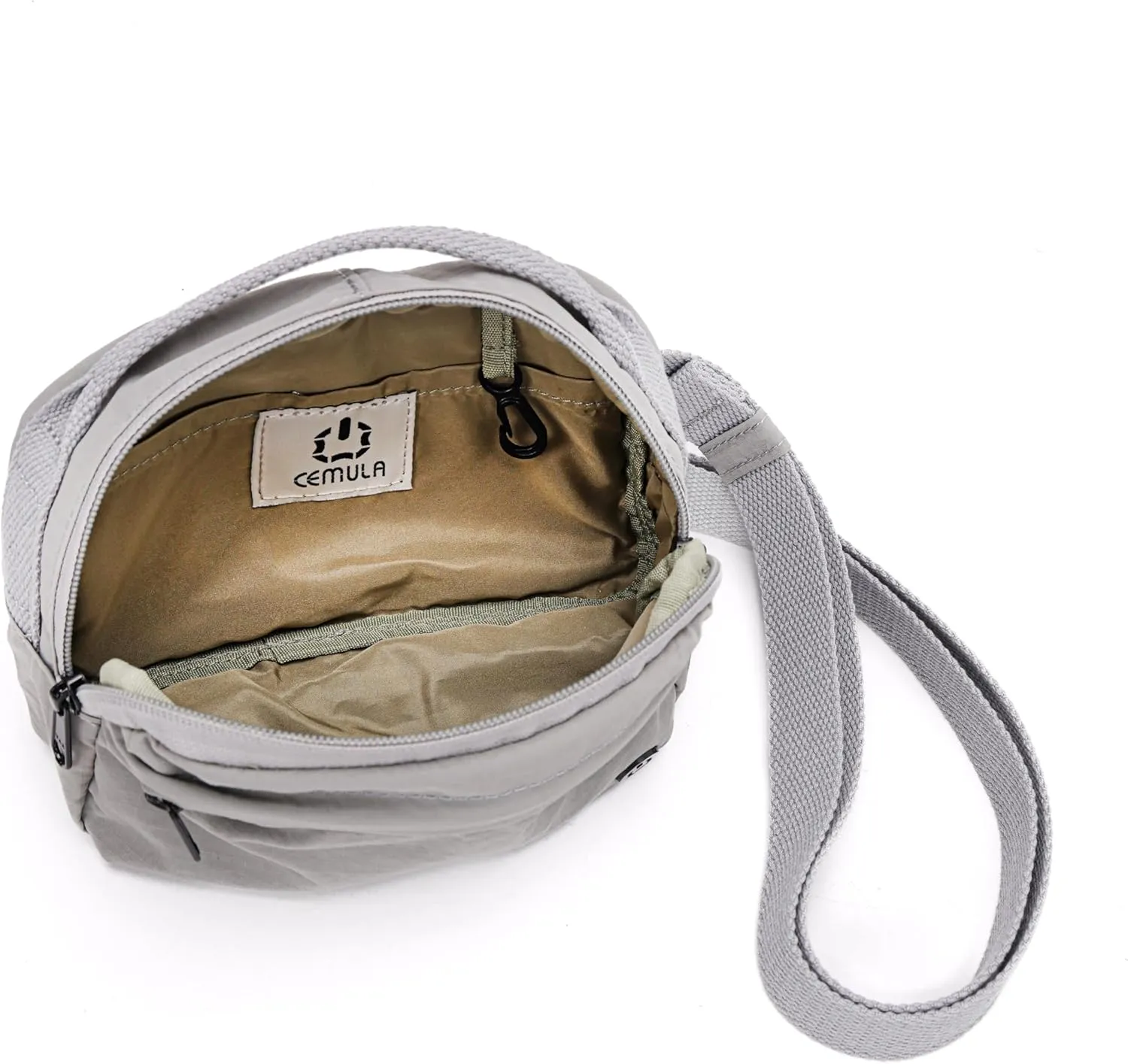 Funny Pack Belt Bag Small Crossbody Unisex for Workout Running Hiking Travel Gift Water Resistant Durable Soft Material multifunctional (Gray)