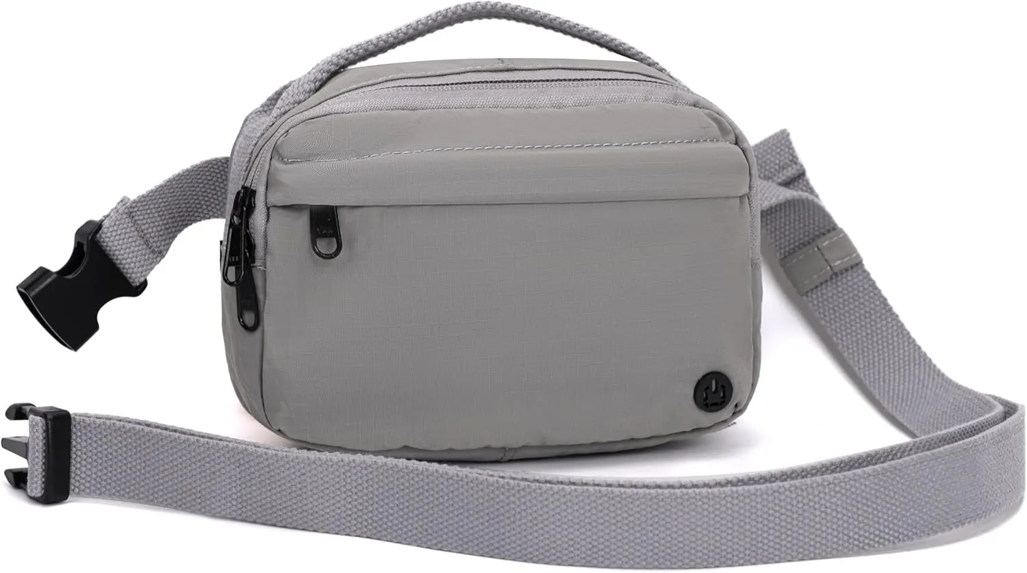 Funny Pack Belt Bag Small Crossbody Unisex for Workout Running Hiking Travel Gift Water Resistant Durable Soft Material multifunctional (Gray)