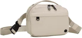 Funny Pack Belt Bag Small Crossbody Unisex for Workout Running Hiking Travel Gift Water Resistant Durable Soft Material multifunctional(Khaki)