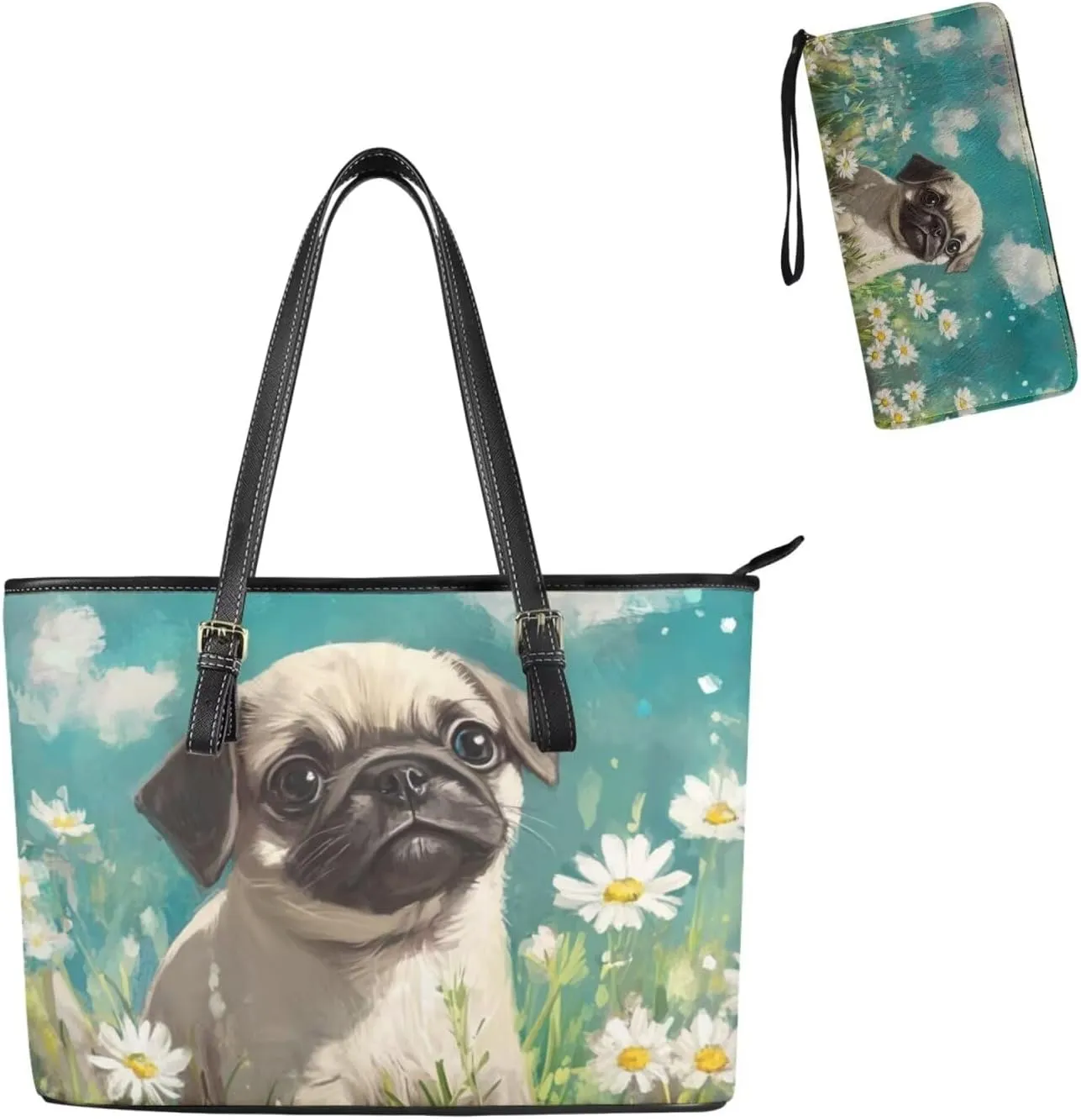 Handbags for Women Shoulder Bags Tote Satchel Hobo 2pcs Purse Set
