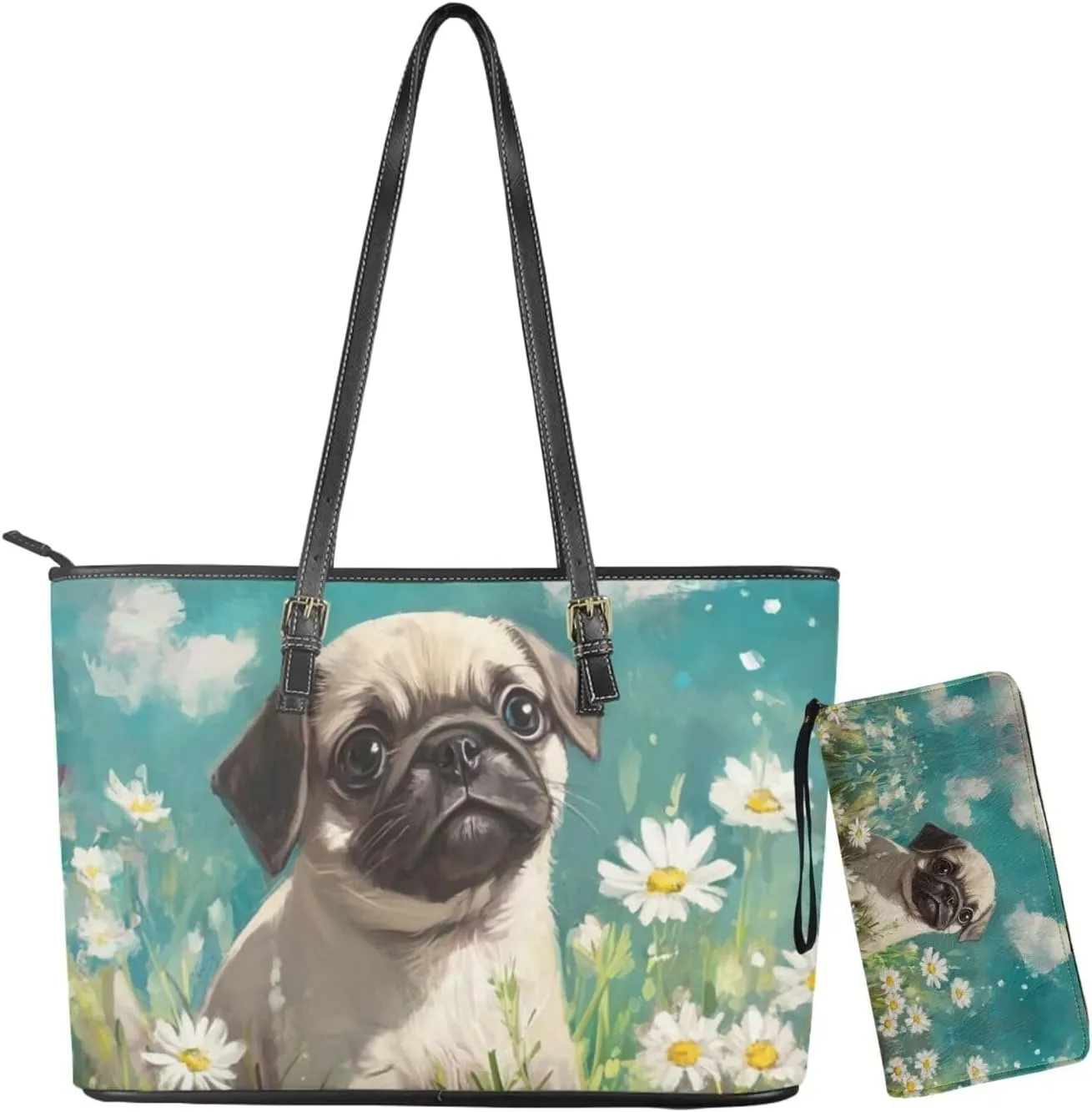 Handbags for Women Shoulder Bags Tote Satchel Hobo 2pcs Purse Set