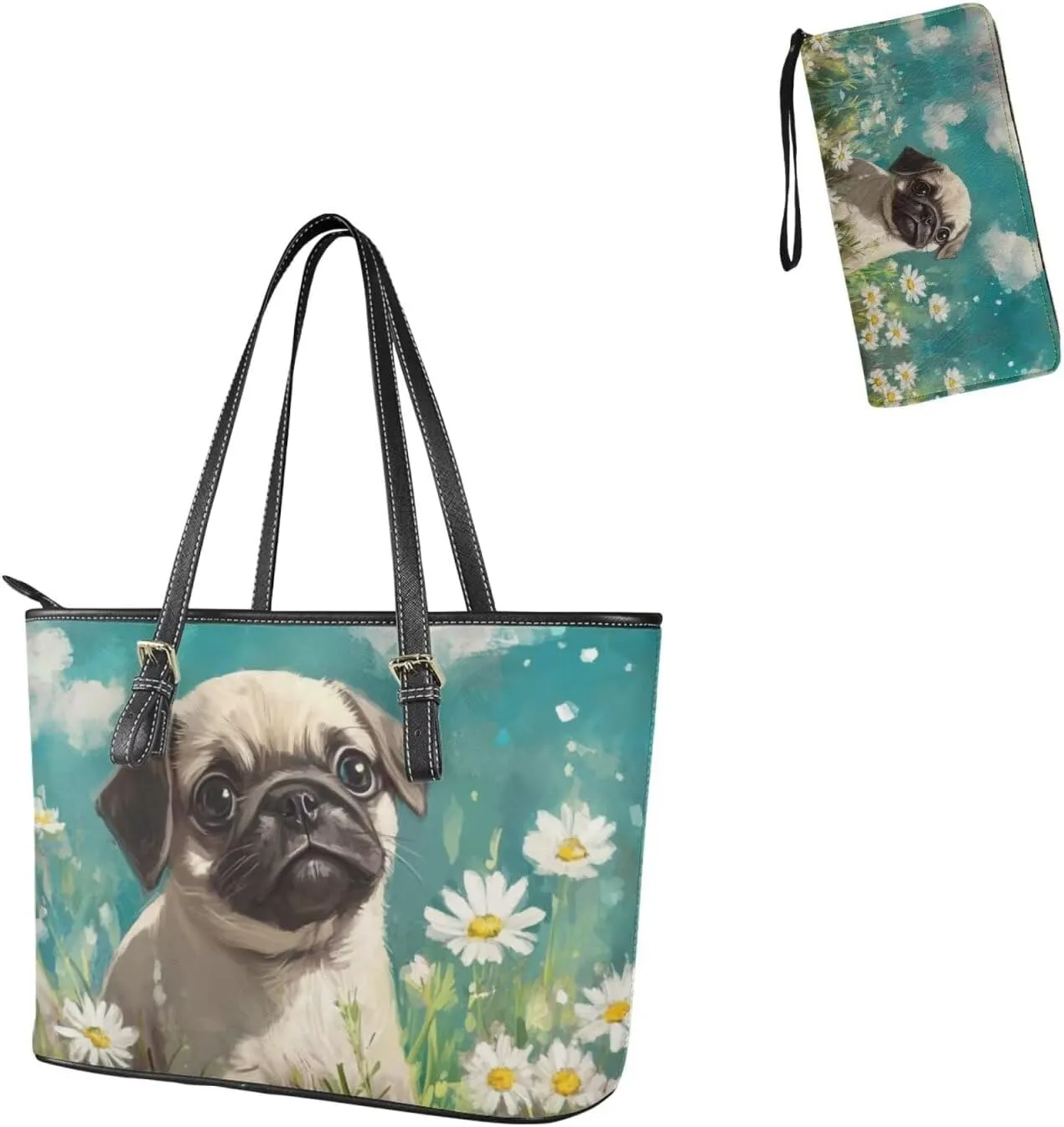 Handbags for Women Shoulder Bags Tote Satchel Hobo 2pcs Purse Set