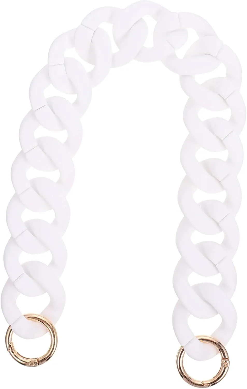 Homoyoyo Resin Chain Bag Purse Extender Chain Link Chain Strap for Purse Bag Extender Chain Links Purse Chain Strap Chain Purse Strap Bag Chain for Purse Chain Link White Plastic