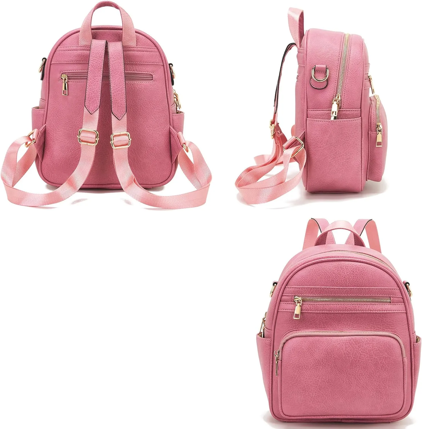 Idesort Small Backpack Purse for Women Girls Cute Backpacks Purse set with Wallet Convertible Shoulder bag