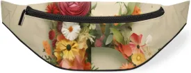 Initial Letter B Fanny Packs for Women Men Cross Body Purse Waterproof Sports Waist Bag Pack Belt Bag for Travel Hiking Running Cycling