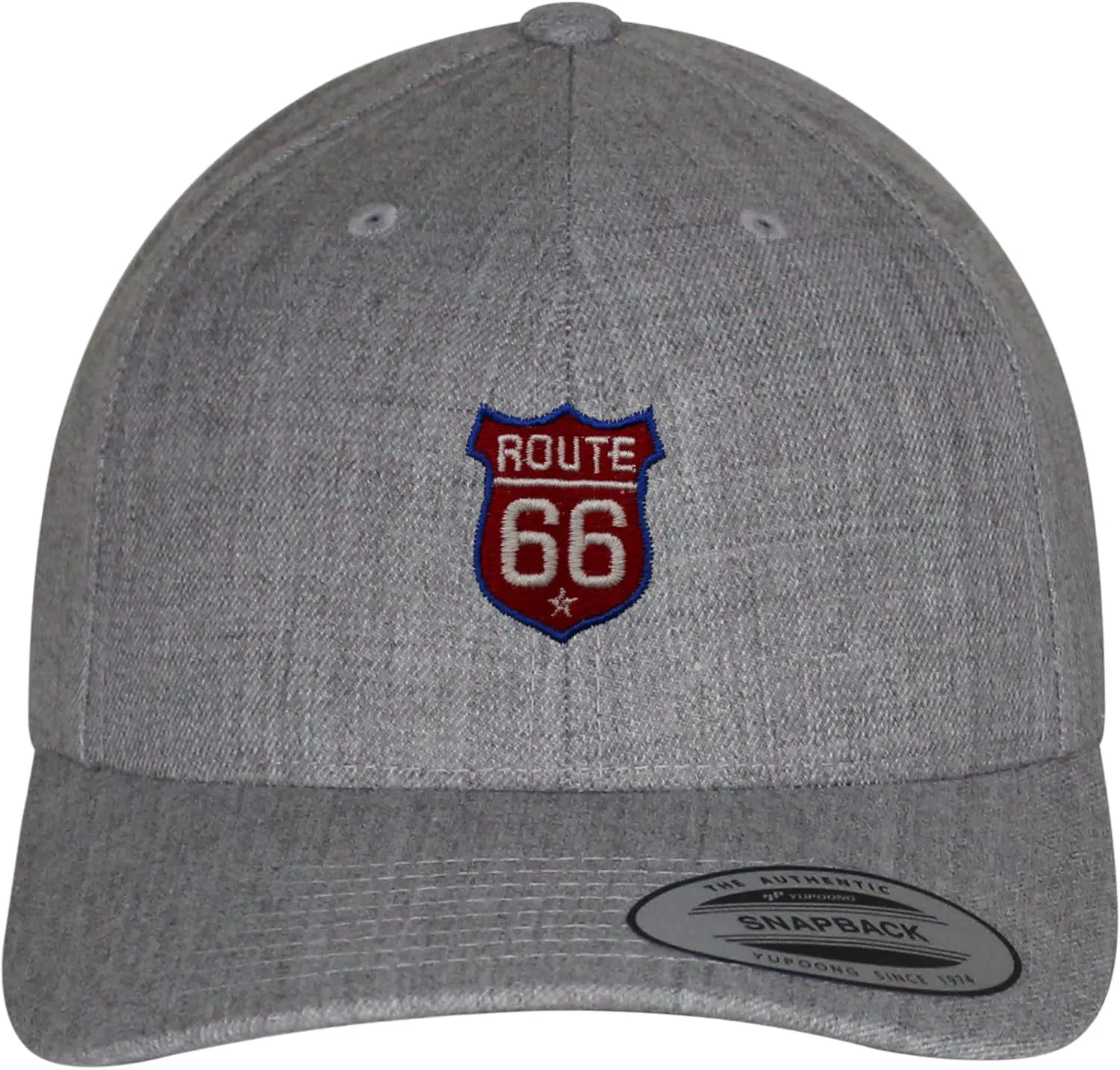 JPAK Route 66 Curved Bill Snapback Outdoor Cap Roadtrip Highway 66