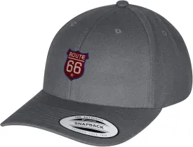 JPAK Route 66 Curved Bill Snapback Outdoor Cap Roadtrip Highway 66