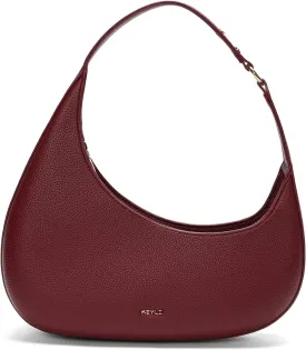 Keyli Shoulder Bag for Women Trendy Casual Leather Shoulder Purses lightweight Handbags Clutches with Zipper closure