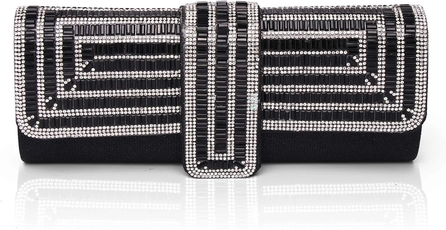 Labair Evening Bag and Clutches for Women Crystal Bag Sparkly Clutch Purse with Rhinestones Wedding Party formal Handbag.