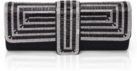 Labair Evening Bag and Clutches for Women Crystal Bag Sparkly Clutch Purse with Rhinestones Wedding Party formal Handbag.