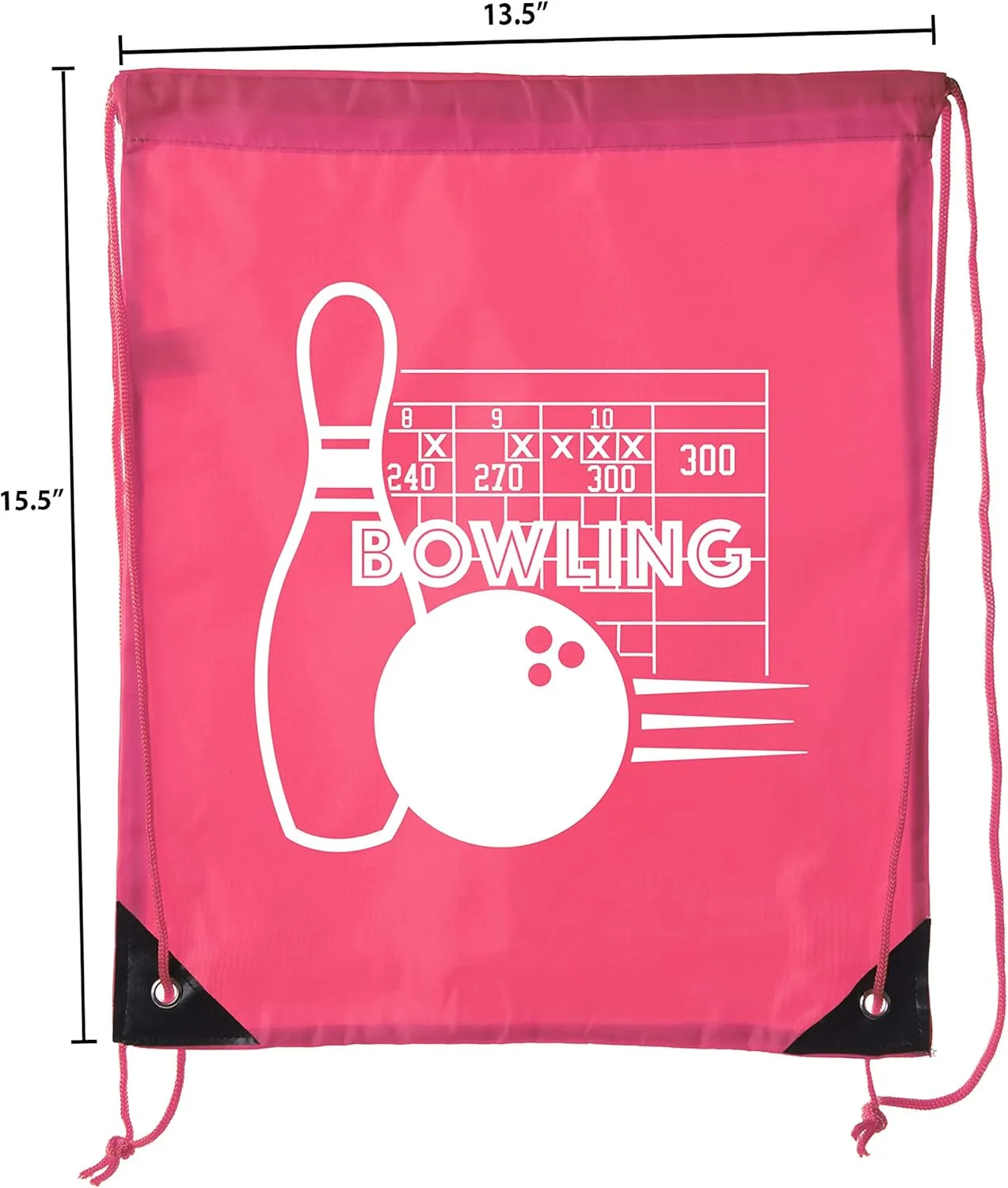 Mato & Hash Drawstring Bowling Bag | Bowling Cinch Bags for Leagues and Parties!