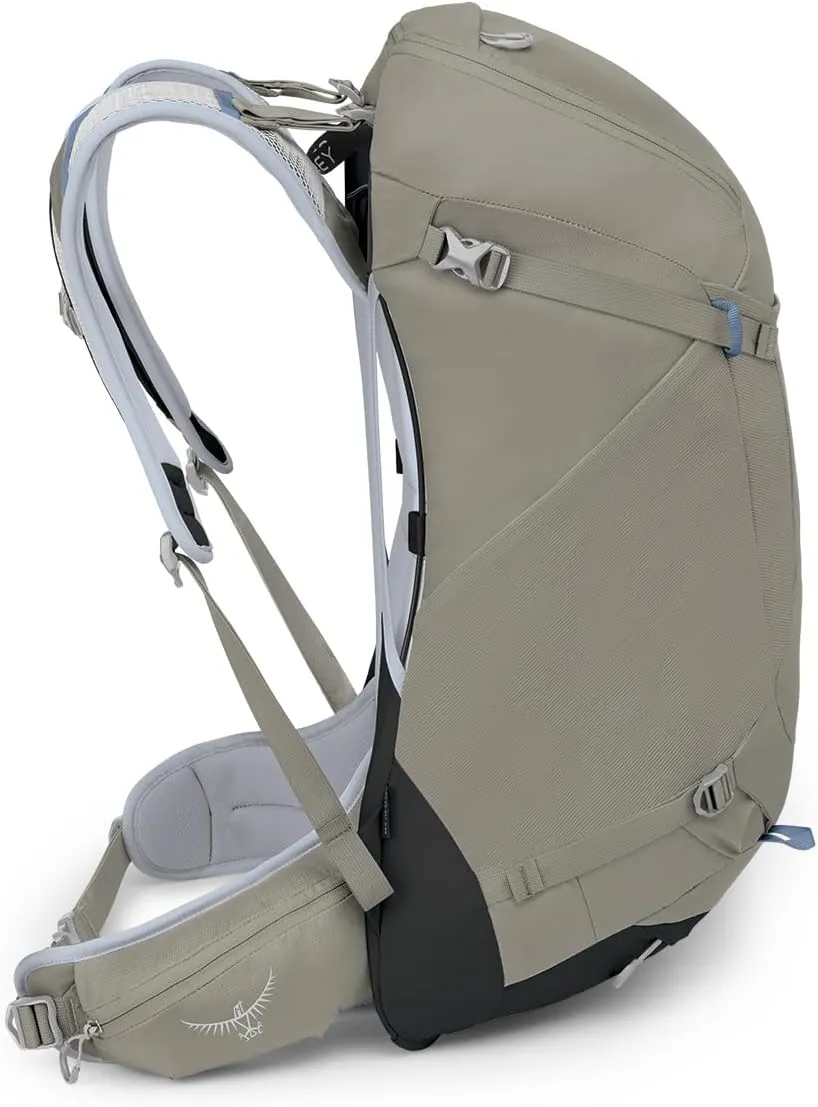 Osprey Hikelite 32L Unisex Hiking Backpack, Tan Concrete, Small/Medium