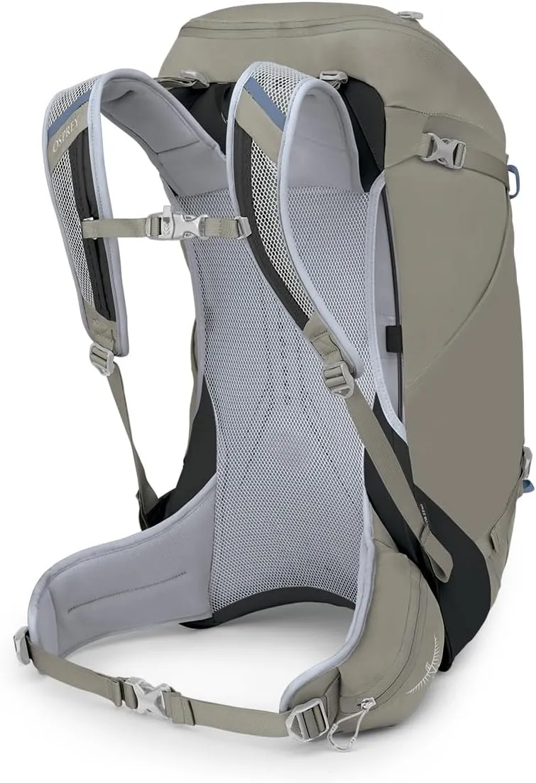 Osprey Hikelite 32L Unisex Hiking Backpack, Tan Concrete, Small/Medium