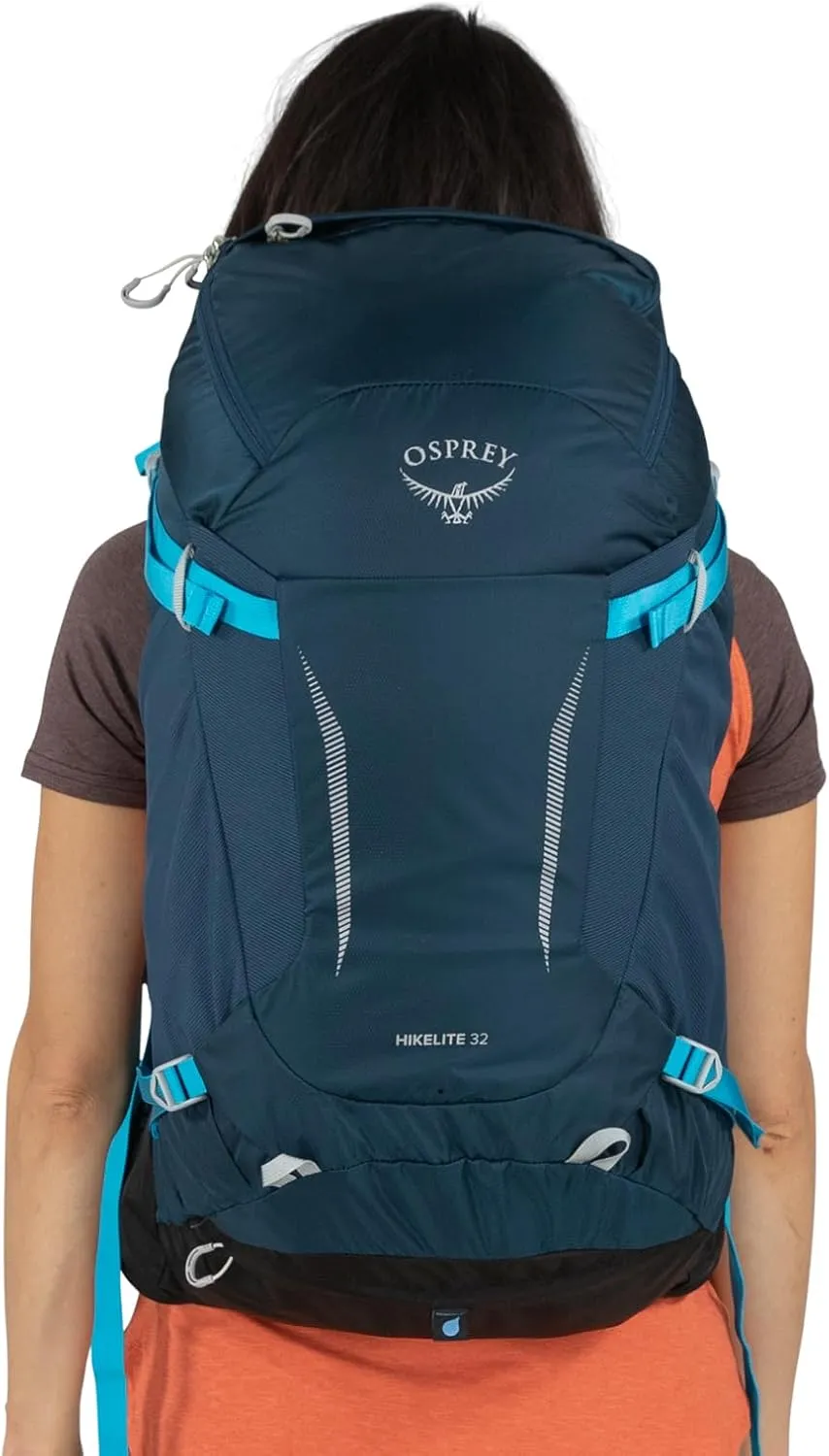 Osprey Hikelite 32L Unisex Hiking Backpack, Tan Concrete, Small/Medium