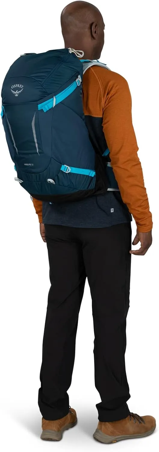 Osprey Hikelite 32L Unisex Hiking Backpack, Tan Concrete, Small/Medium