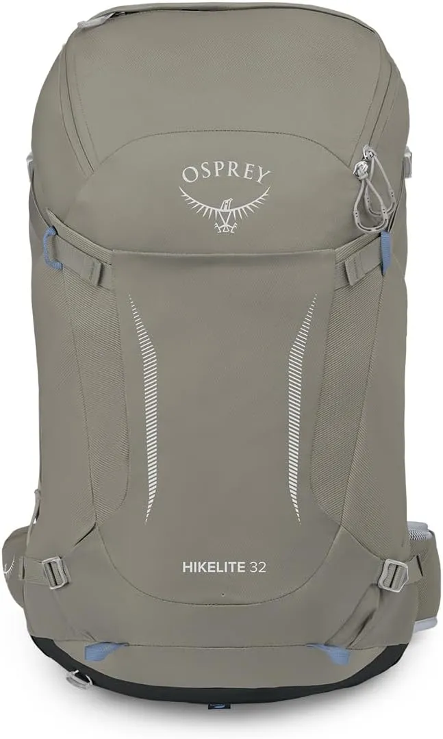 Osprey Hikelite 32L Unisex Hiking Backpack, Tan Concrete, Small/Medium