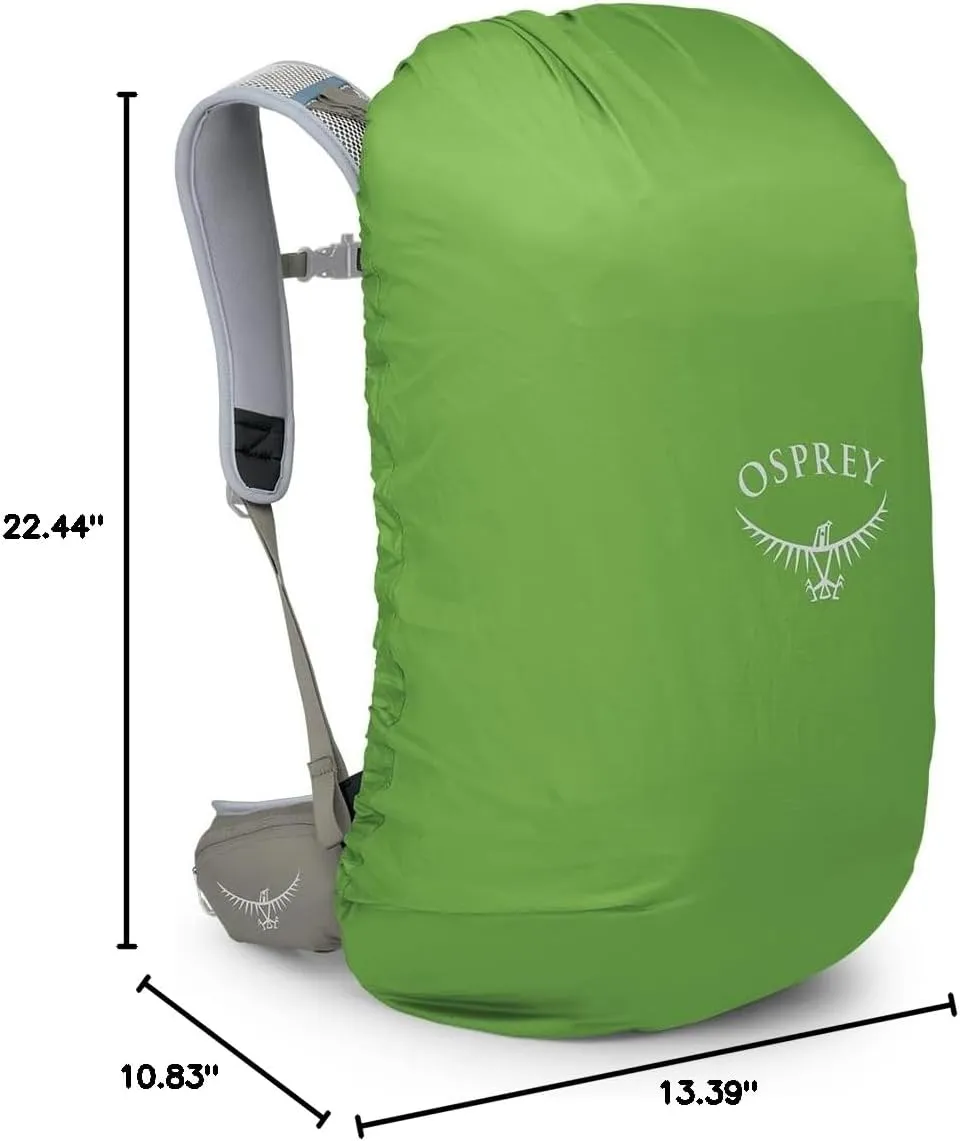 Osprey Hikelite 32L Unisex Hiking Backpack, Tan Concrete, Small/Medium
