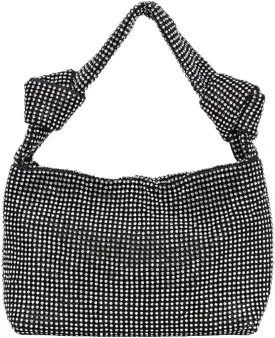 Rhinestone Purses for Women Sparkly Evening Handbag Bling Hobo Bag Eveningbag silver Clutch Purse for Party Wedding