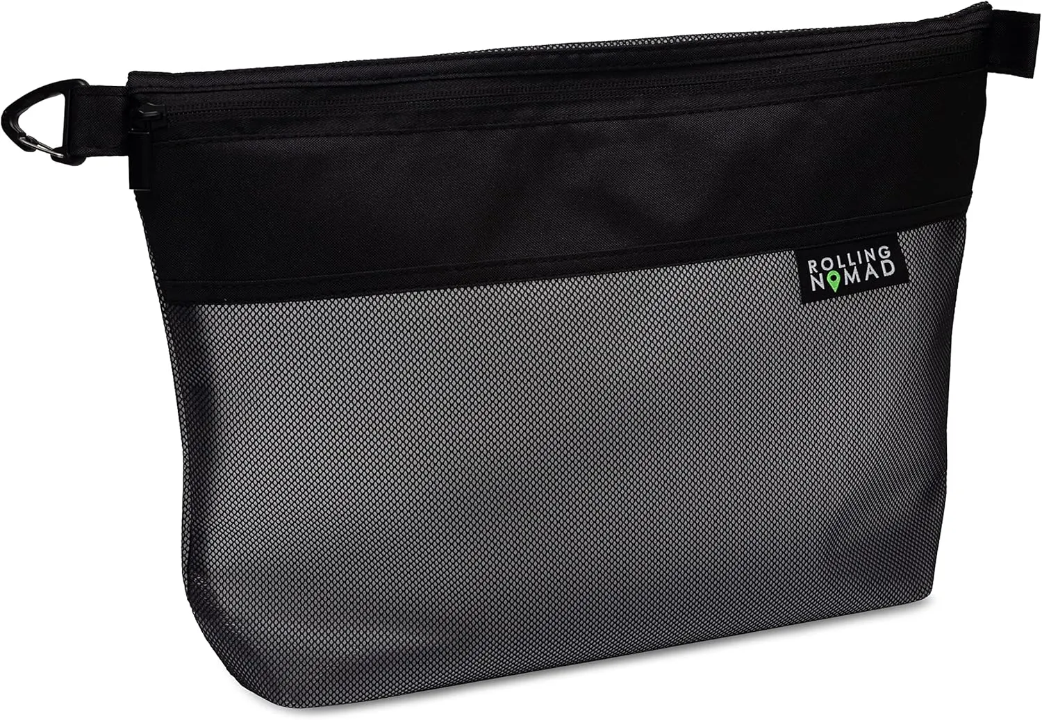 Rolling Nomad Zipper Pouch, Water-Resistant Mesh Bags, Travel Essentials, Toiletry, Storage, Cosmetics, Home, Office, Money Purse, Accesory Organizer