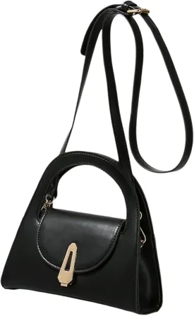 Top Handle Satchel Purses for Women, Cute Small Tote Handbags, Trendy Ladies Leather Crossbody Purses, Mini Designer Purse