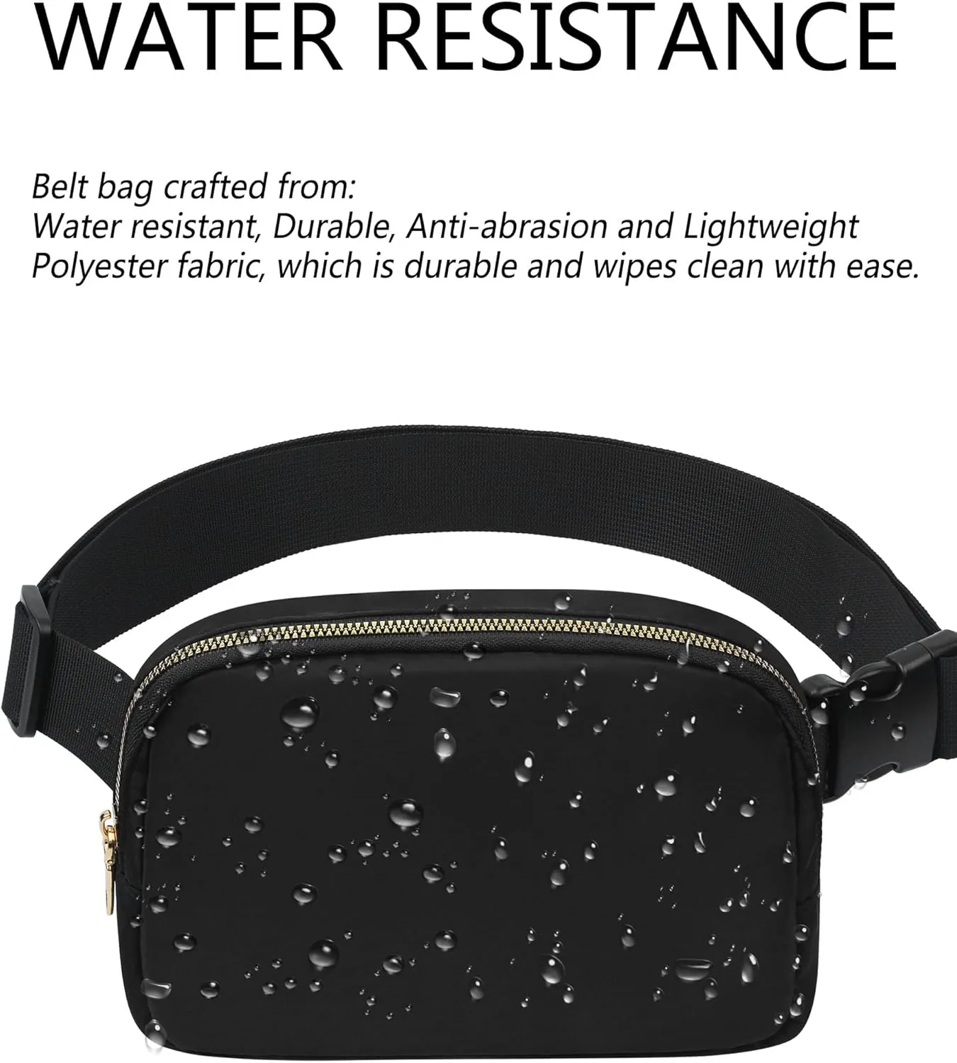 Unisex Fanny Pack for Women Men, 1L Everywhere Mini Belt Bag with Adjustable Strap, Lightweight Nylon Crossbody Bags Small Waist Pouch for Workout Running Traveling Hiking (Beige)