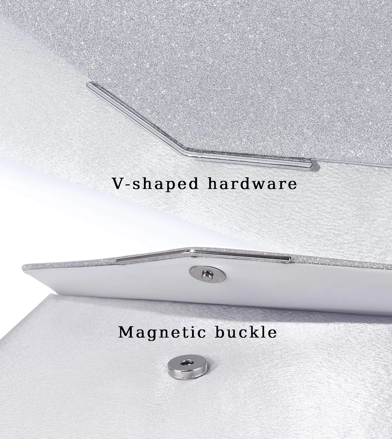 Women's Evening Bag Party Clutches Wedding Purses Cocktail Prom Handbags Satin and flash stitching Glittering