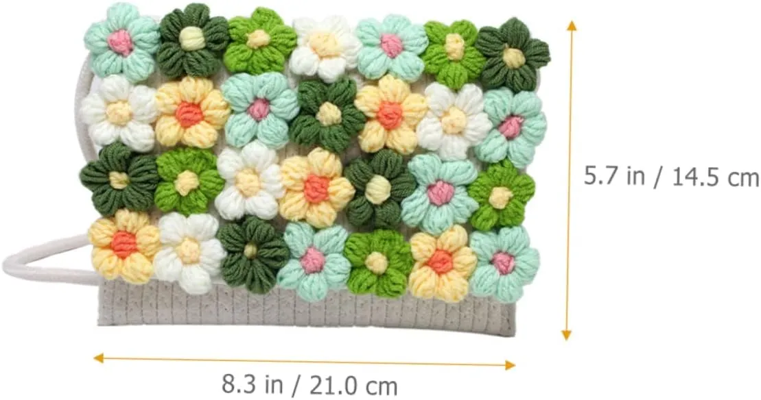 Woolen Bag Crossbody Shoulder Tote Bag for Women Womens Wallet Rattan Handbag Women Tote Woven